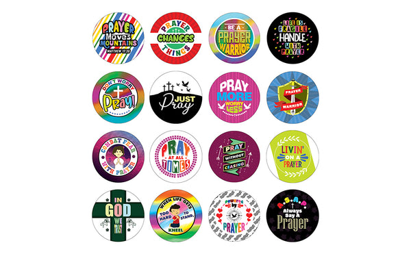 Christian Prayer Stickers for Kids (20-Sheet)