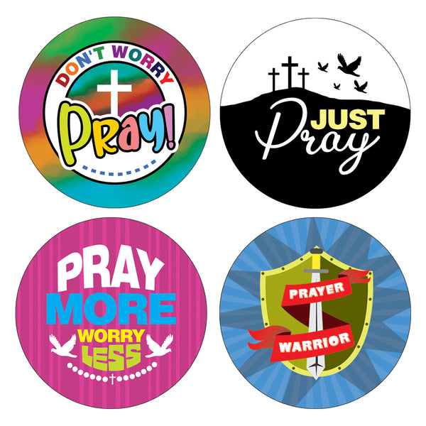 Christian Prayer Stickers for Kids (20-Sheet)