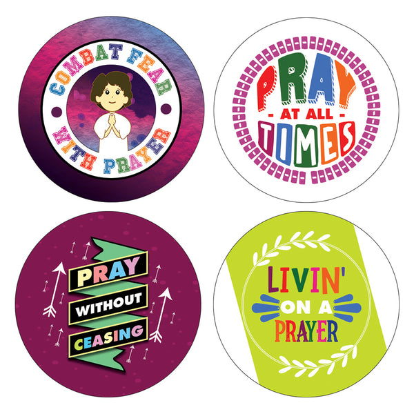 Christian Prayer Stickers for Kids (5-Sheet)