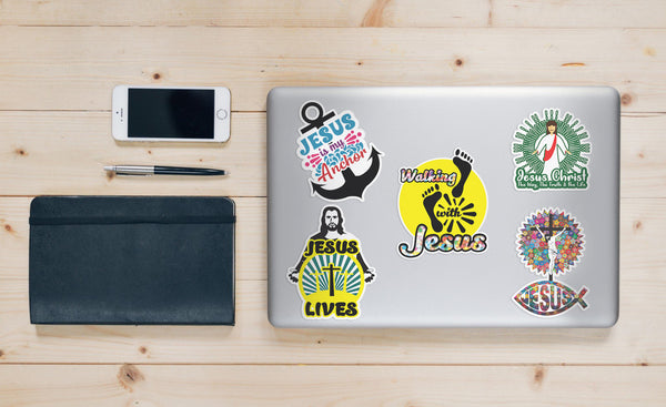 Jesus Stickers for Kids - 12 pcs Stickers (1 Set X 3-Sheets each set)