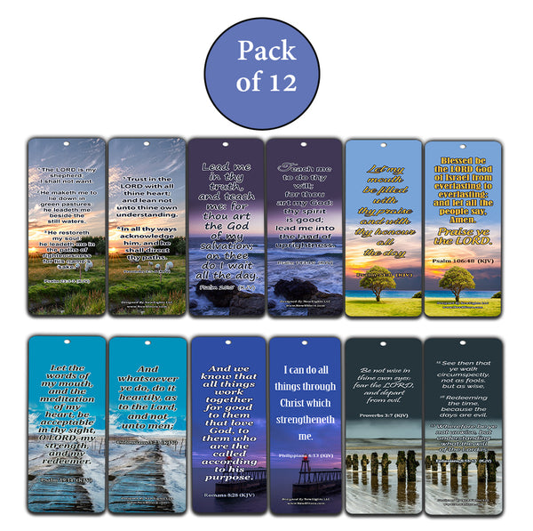 Powerful Bible Verses to Live by Bookmarks KJV