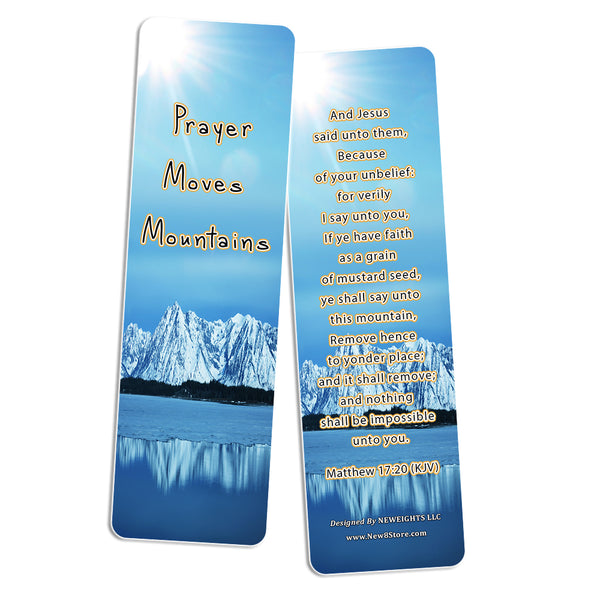 Christian Prayer Inspirational Bookmarks Cards KJV (60-Pack) - The Lord's Prayer King James Version- Prayer Cards for Prayer Journal Book - Bible - Powerful War Room Decor