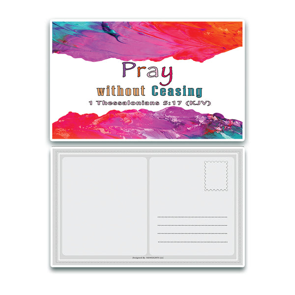 NewEights Christian Prayer Scriptures Cards (60-Pack) - Encouraging Wall Decor - Gift Ideas for Sunday School Youth Group Church Camp Bible Study Easter Day Baptism Birthday Thanksgiving Christmas