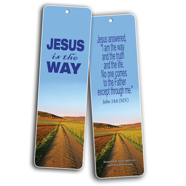 Christian Salvation Religious Scriptures Boomarks Cards (12-Pack)- 2 Corinthians 5:17 Ephesians 2:8-9 - Stocking Stuffers for Evangelism Baptism Church Supplies Easter Thanksgiving Christmas Ministry