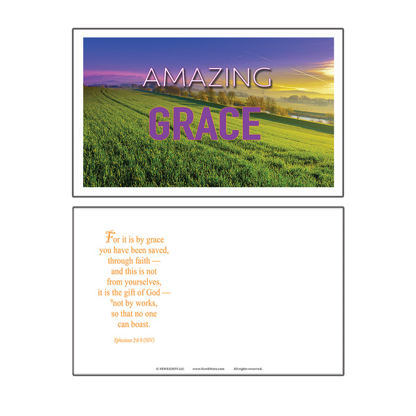 SALVATION CHRISTIAN POSTCARDS (60-Pack) - GREAT REMINDER FOR EVERYONE ABOUT THE GIFT OF SALVATION