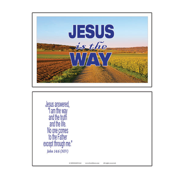 SALVATION CHRISTIAN POSTCARDS (60-Pack) - GREAT REMINDER FOR EVERYONE ABOUT THE GIFT OF SALVATION