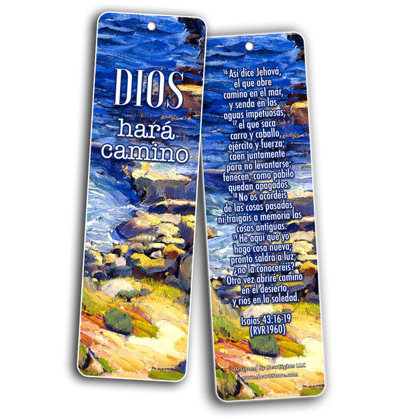 Spanish Christian Bible Verses Bookmarks - In Christ Alone (60-Pack) - Marcadores de Libros Cristianos para hombres para mujeres - Prayer Cards - Religious Christian Gift - Stocking Stuffers