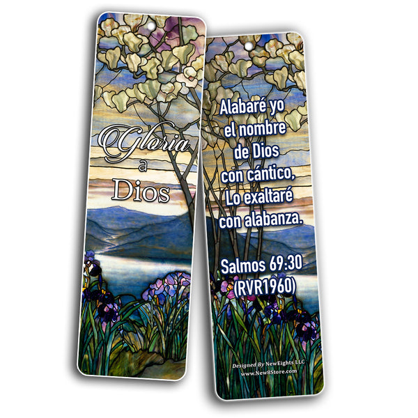 Spanish Christian Bible Verses Bookmarks - In Christ Alone (60-Pack) - Marcadores de Libros Cristianos para hombres para mujeres - Prayer Cards - Religious Christian Gift - Stocking Stuffers