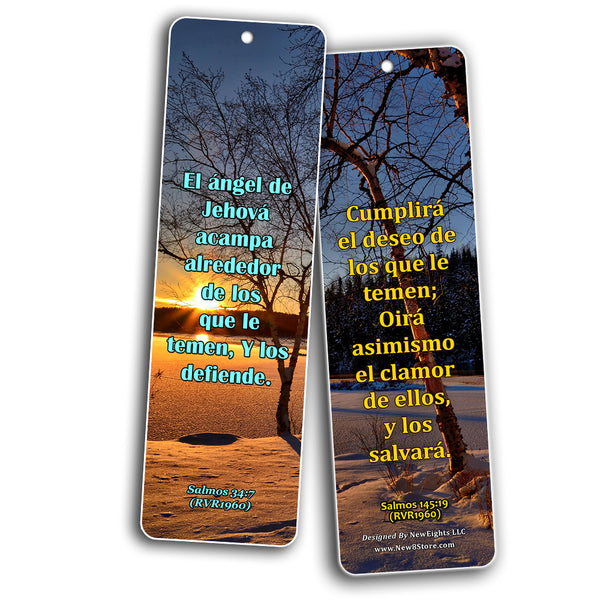 Spanish Scriptures Bookmarks - Fear of The Lord (60-Pack) - Perfect Gift Idea for Friends and Loved Ones