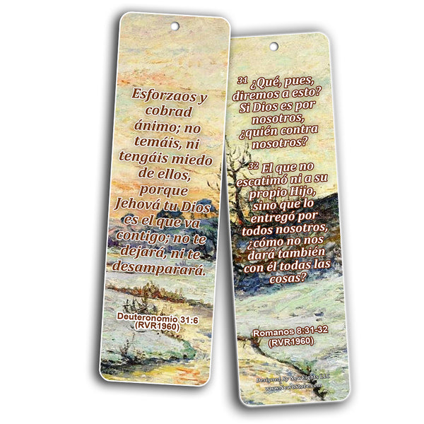 Spanish Scriptures Bookmarks to Encourage Your Men and Women (RVR1960) (60-Pack) - Handy Spanish Bible Verses About Success Collection