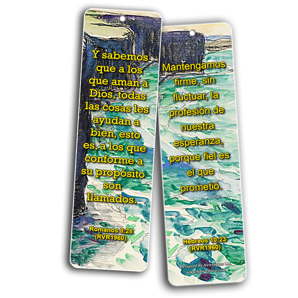 Spanish Scriptures Bookmarks to Encourage Your Men and Women (RVR1960) (60-Pack) - Handy Spanish Bible Verses About Success Collection