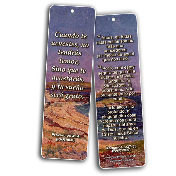 Spanish Scriptures Bookmarks to Encourage Your Men and Women (RVR1960) (60-Pack) - Handy Spanish Bible Verses About Success Collection