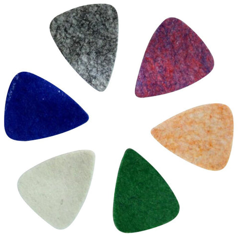 Ukulele Picks 6-Pack Colorful - Uke Felt Pick Feltrum