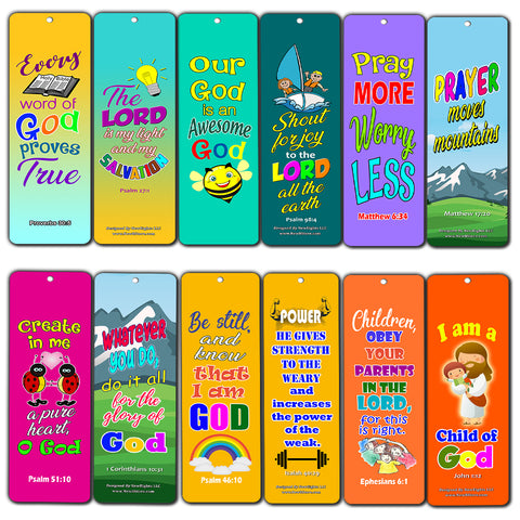 Easy Bible Scriptures for Kids - Colorful (60-Pack) - Great Way For Kids to Learn the Scriptures and Understand God?s Word