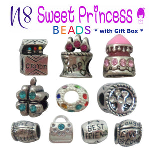 Sweet Princess N8 European Style Beads Charms for Bracelet Necklace Fit Pandora